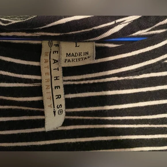 Women’s Maternity Striped Dress Size L - Picture 3 of 12